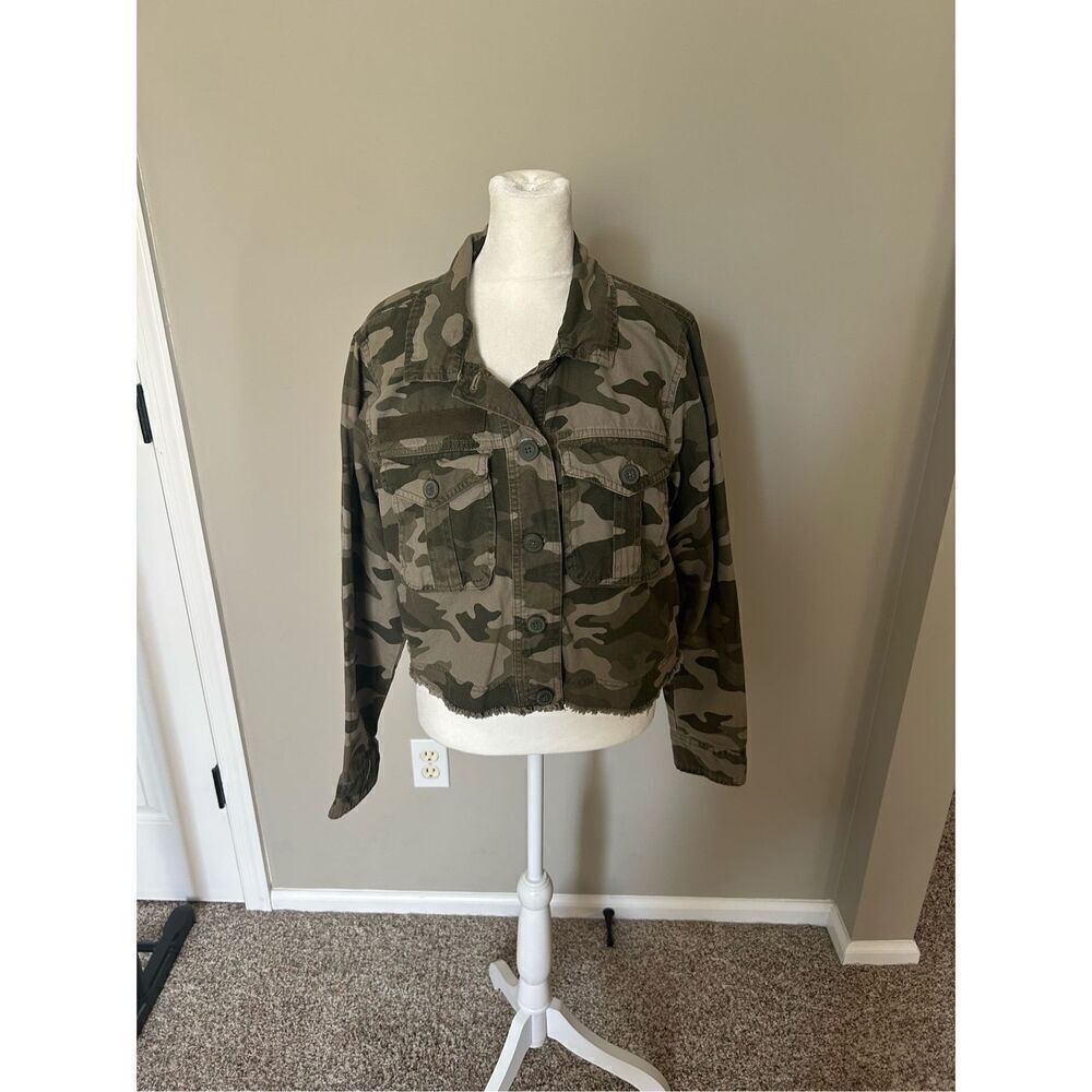 Aeropostale Camo Miltary Style Jacket Size Medium 100% Cotton